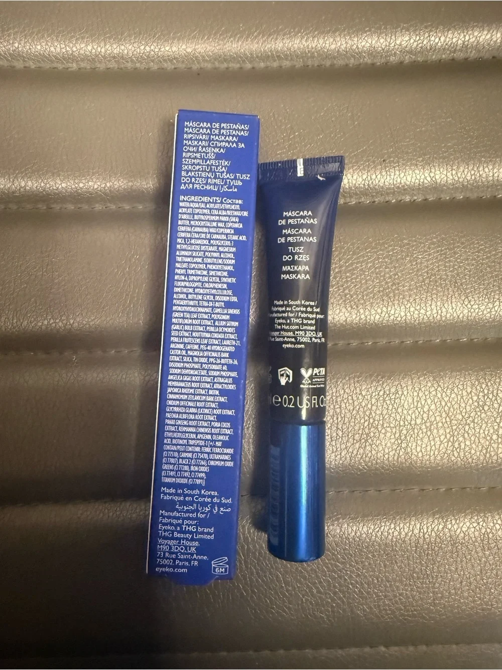 Eyeko Lash Alert Mascara Blue Curling Effect 0.2 fl oz Model Lash Alert